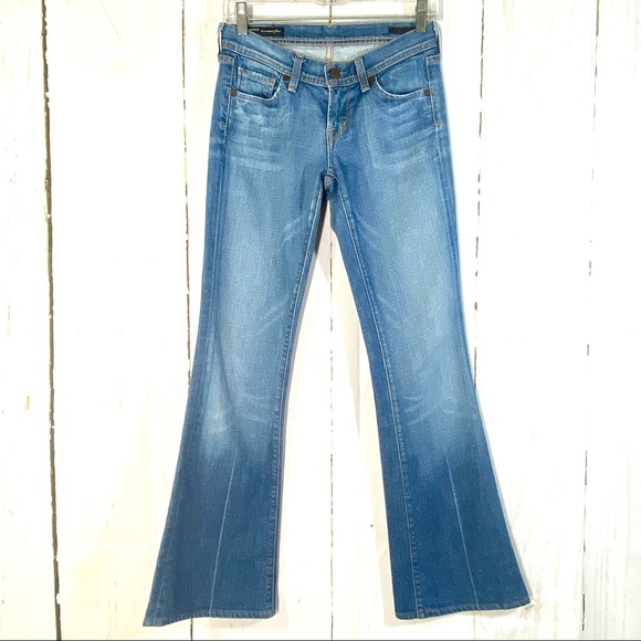 Citizens of Humanity Ingrid Low Waist Flair Jeans Size 25 Wide Leg Flare - Picture 2 of 15